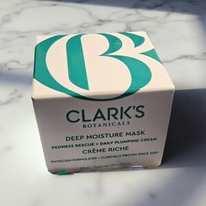 New in Box Clarks Botanicals Deep Moisture Mask 20 ml